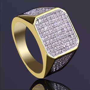 New Huge statement wedding engagement men’s rings